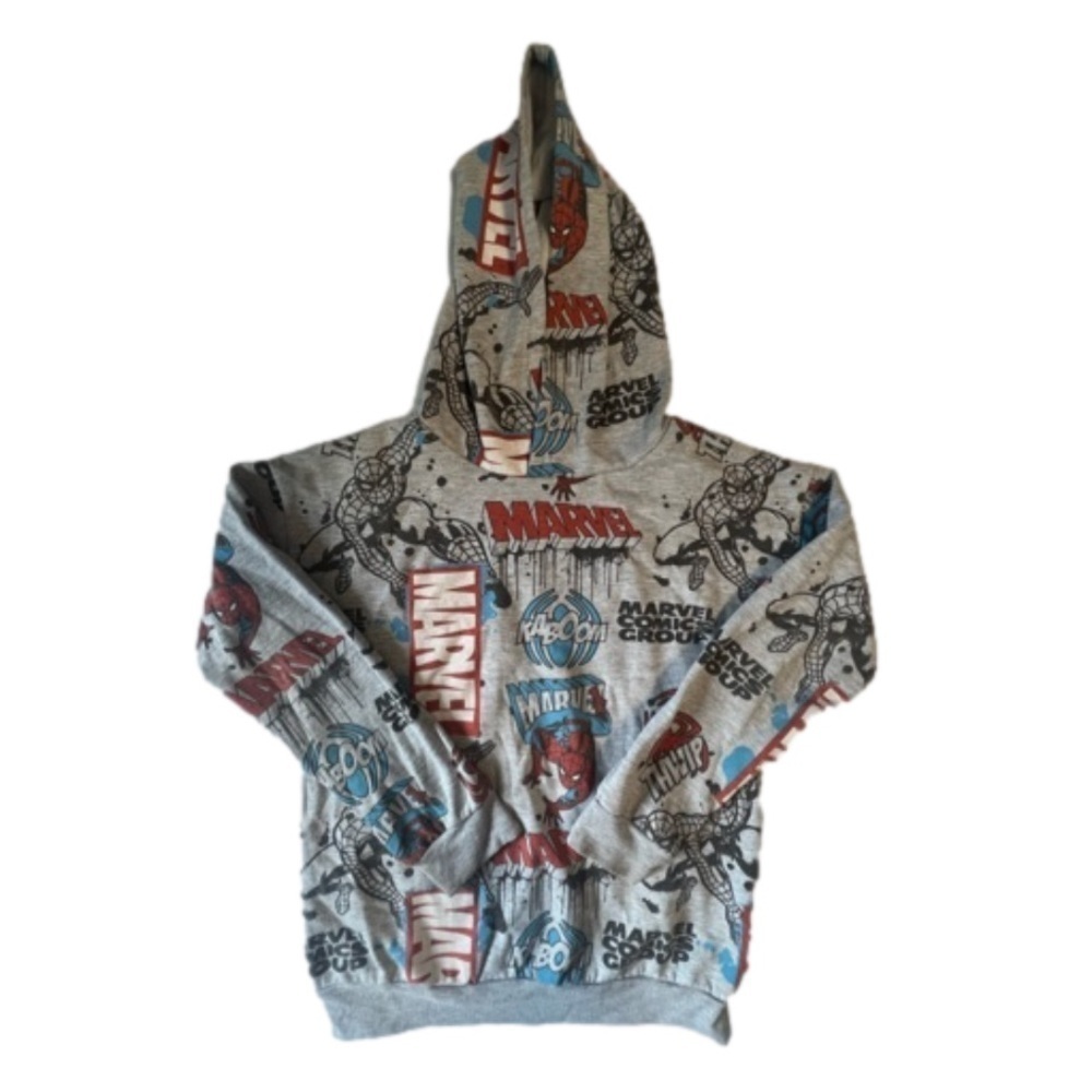Marvel Comics Spider-Man Kids Pullover Hoodie Sweatshirt size 12